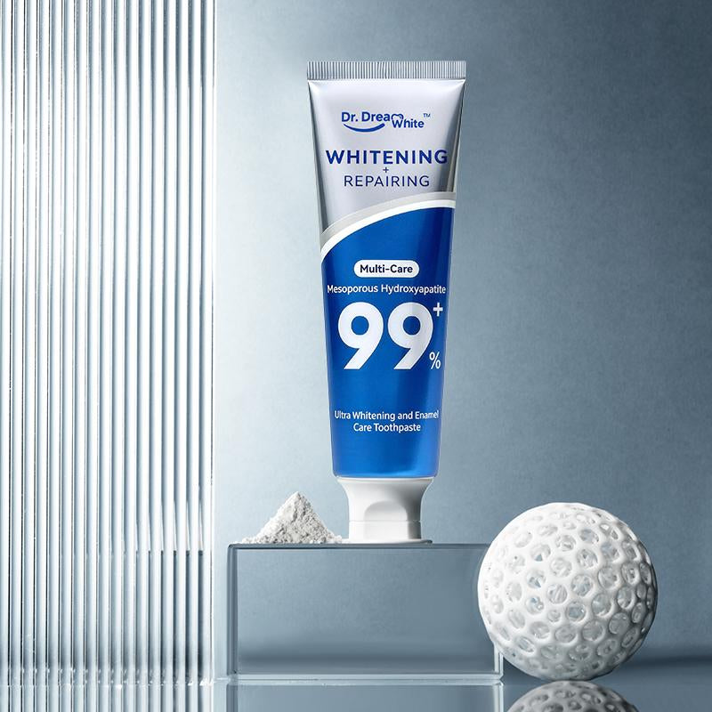 【BUY 2 GET FREE Gift】Dr.Dreamwhite Mesoporous 99%Hydroxyapatite Nhap Toothpaste Oral Care | Ultra Whitening & Enamel Reparing | Freshens Breath | Fights Plaque | Non Fluoride | Cucumber Melon & White Tea Flavor | 5.29Oz | Starter Tube