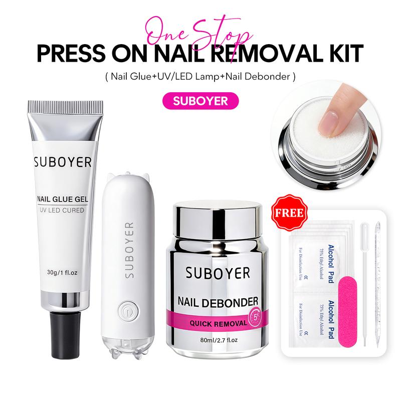 Kit Removedor de Pegamento para Uñas Postizas – Acción Rápida en 5 Segundos (80 ml)