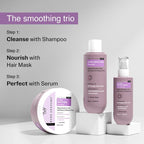 Ultra Smoothing Hair Serum – Reduce Frizz & Deep Hydration | Niacinamide + Carbohydrate Complex for Silky, Smooth Hair | Vegan, SLS & Paraben-Free