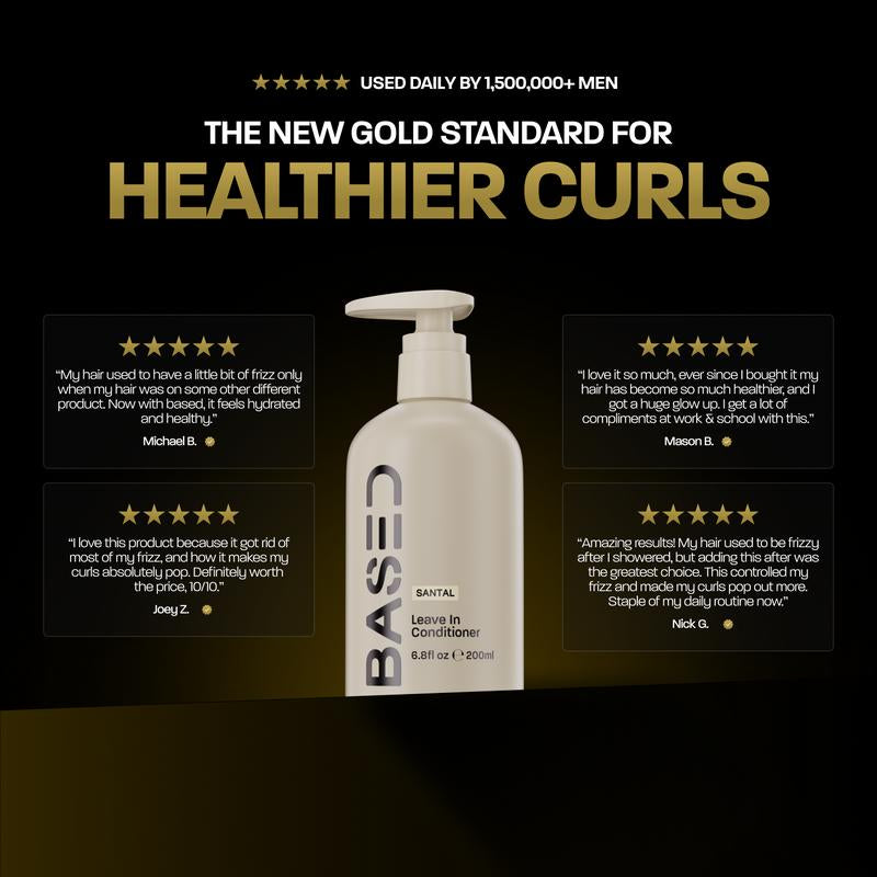 BASED Leave-In Conditioner | Instant Hydration & Anti-Frizz | Simple, Effective, BASED.