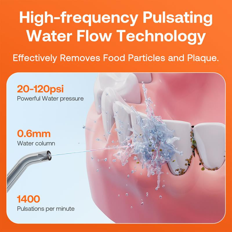 Bitvae C1/C5/C6 Water Flosser for Teeth - Cordless Portable Oral Irrigator, Powerful and Rechargeable, IPX7 Waterproof for Whitening Tablets ,Water Flosser for Teeth Cleane- Dental Kit