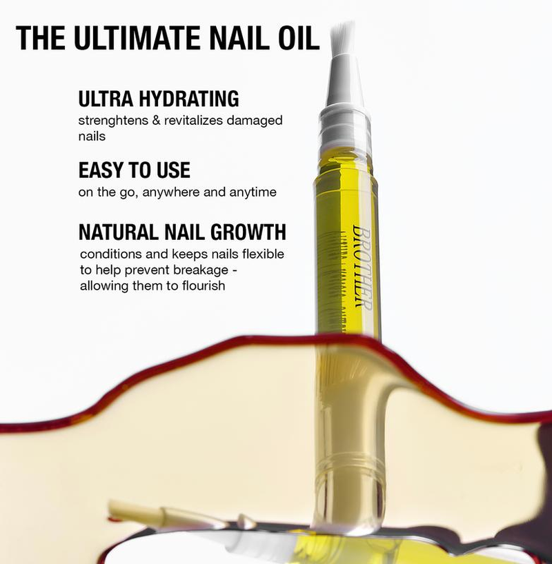 Brother Cosmetics – Aceite Fortalecedor para Crecimiento y Reparación de Uñas