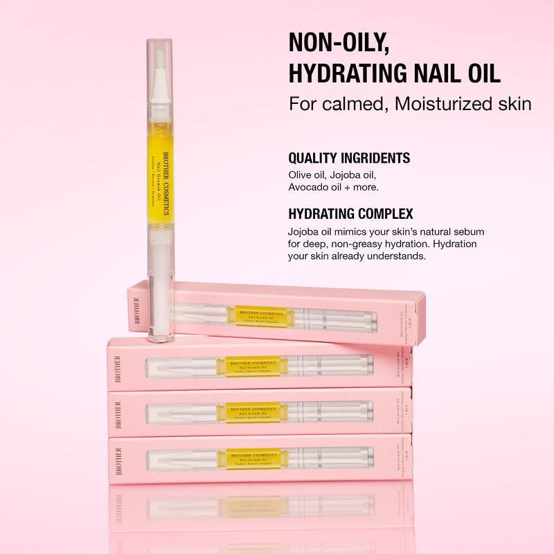 Brother Cosmetics – Aceite Fortalecedor para Crecimiento y Reparación de Uñas