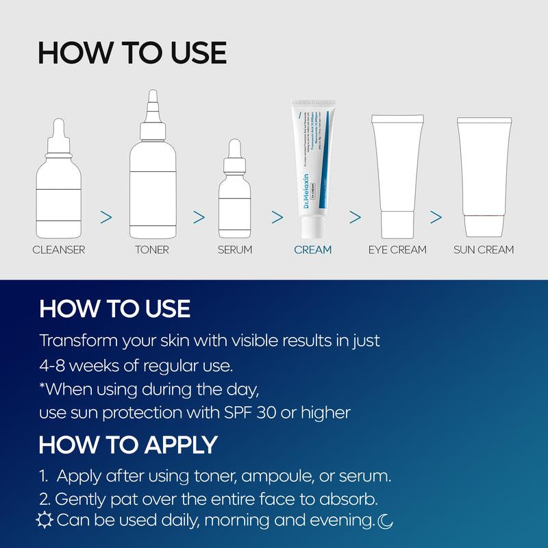 [Dr.Melaxin Official] TX Cream 50Ml｜Nano-Sized Tranexaminc Acid for Dark Spots & Hyperpigmentation