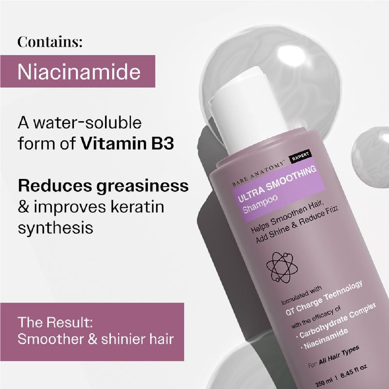 Bare Anatomy Ultra Smoothing Hair Trio – Shampoo, Mask & Serum