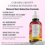 Caramela Beauty Cyperus Rotundus Oil for Natural Hair Reduction - 60Ml/2Oz