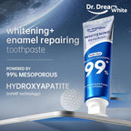 【BUY 2 GET FREE Gift】Dr.Dreamwhite Mesoporous 99%Hydroxyapatite Nhap Toothpaste Oral Care | Ultra Whitening & Enamel Reparing | Freshens Breath | Fights Plaque | Non Fluoride | Cucumber Melon & White Tea Flavor | 5.29Oz | Starter Tube