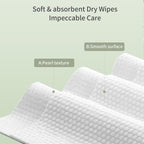 Unifree Disposable Face Towels – Ultra Soft Gentle Facial Towels for Skincare, Single-Use Towel, Wet and Dry for Personal Daily Routine, Valentines Gift