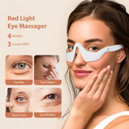 3D Eye Massager with Red Light and EMS – Reduces Dark Circles, Bags, and Eye Strain