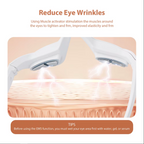 3D Eye Massager with Red Light and EMS – Reduces Dark Circles, Bags, and Eye Strain